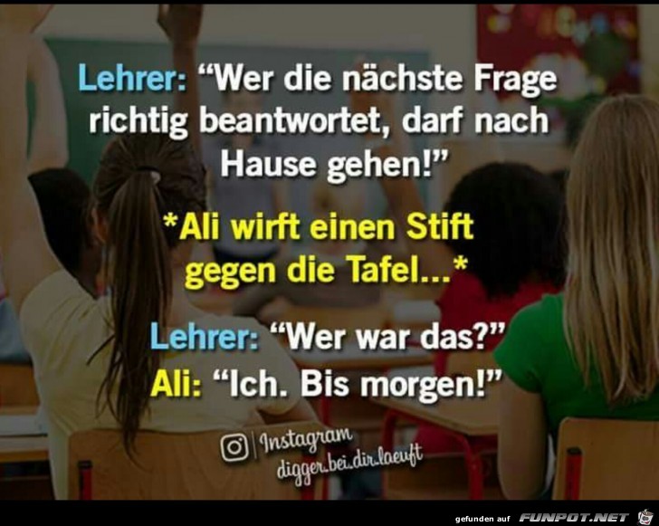 Schulstunde mit Ali Schulstunde mit Ali