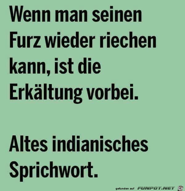 Altes Sprichwort