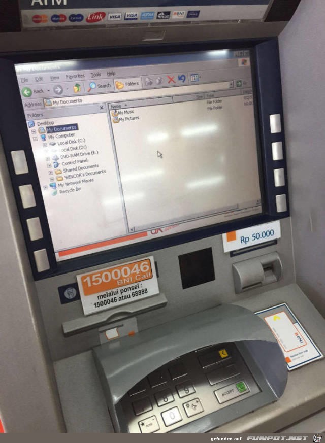Internet am Geldautomaten