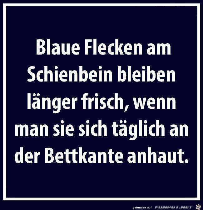 Blaue Flecken