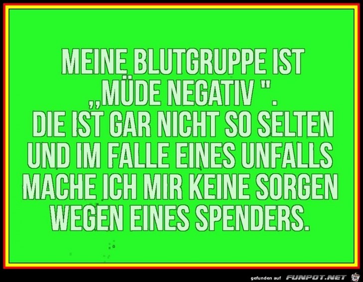 Meine Blutgruppe