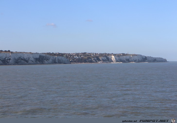 die berhmten White Cliffs (Kreidefelsen) of Dover