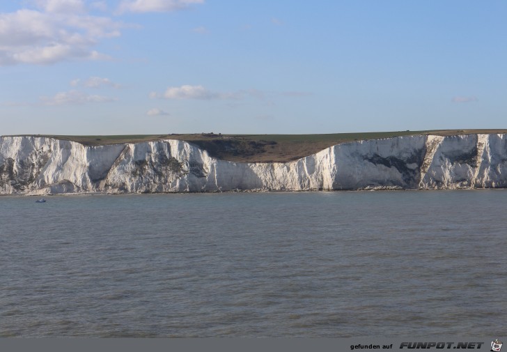 die berhmten White Cliffs (Kreidefelsen) of Dover