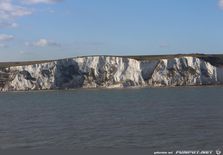 die berhmten White Cliffs (Kreidefelsen) of Dover
