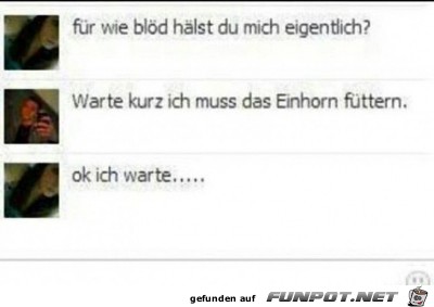 Einhorn füttern Einhorn füttern
