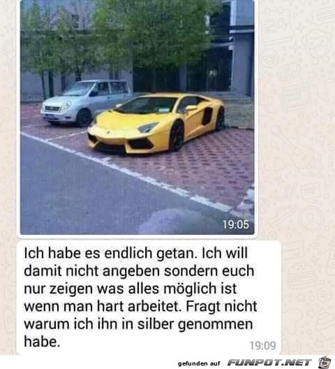 einfach hart arbeiten