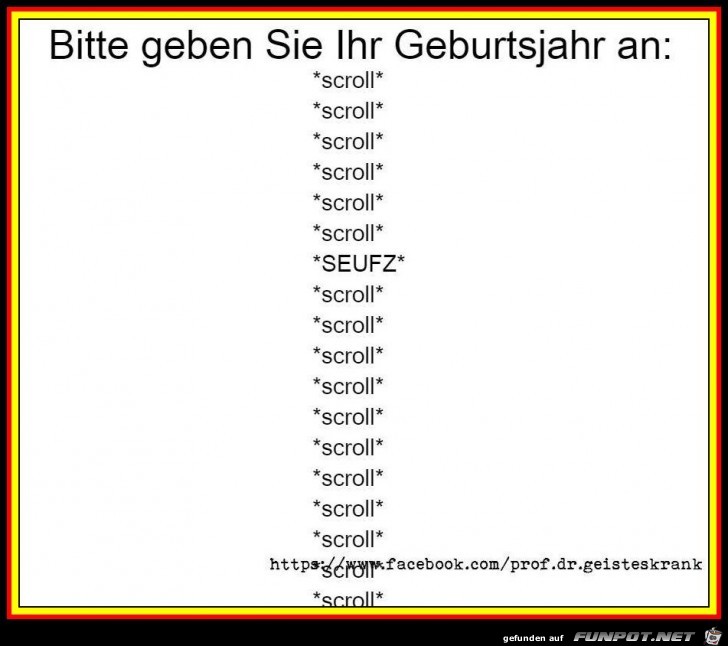 Geburtsjahr Geburtsjahr