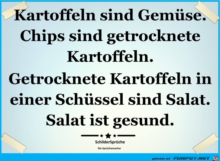 Kartoffeln sind Gemuese