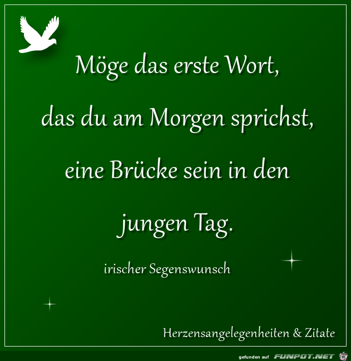 Moege das erste Wort