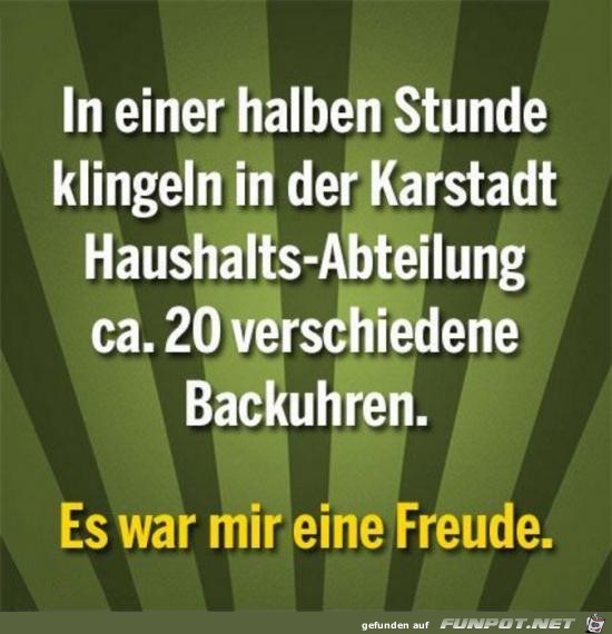 in einer halben Stuinde in einer halben Stuinde