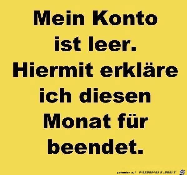 Mein Konto ist leer Mein Konto ist leer
