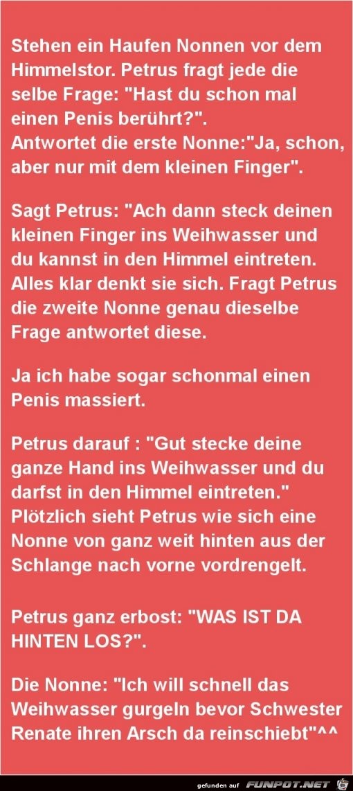 Nonnen vor dem Himmelstor......