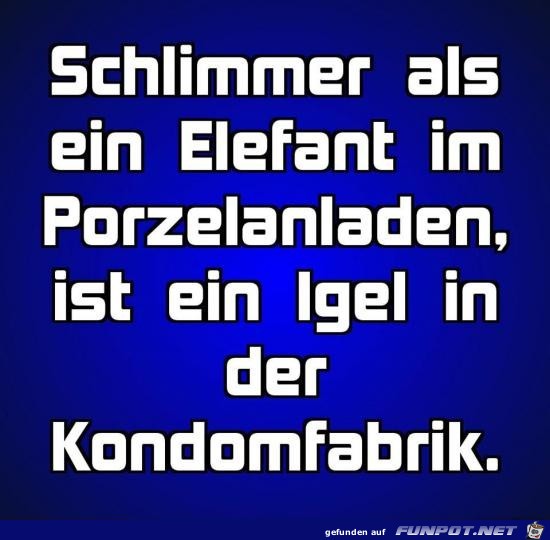 schlimmer als ein Elefant.....