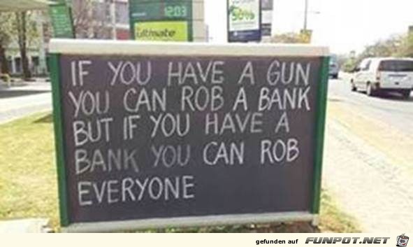 eine Bank eine Bank