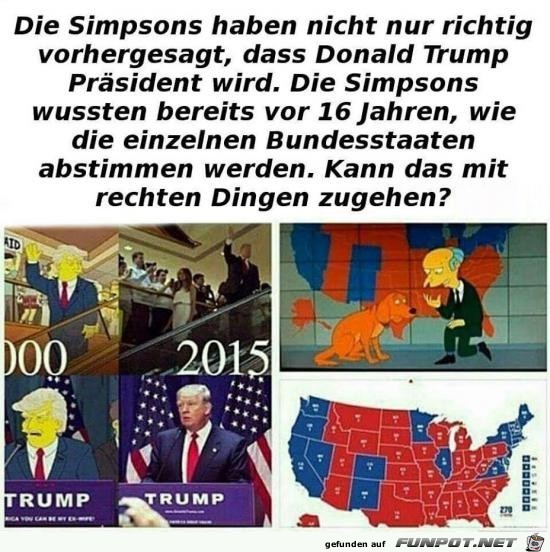 die Simsons haben richtig vorhergesagt......