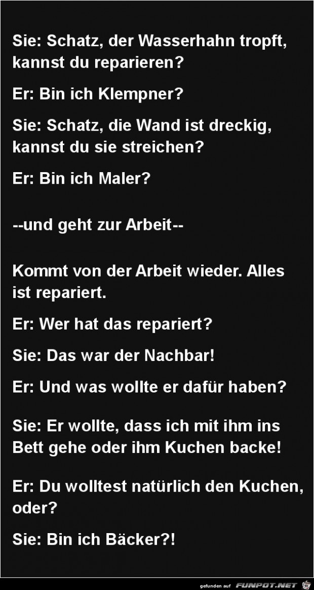 der Wasserhahn tropft....... der Wasserhahn tropft.......