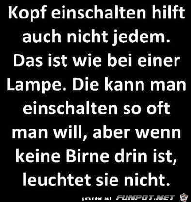 wenn keine Birne drin ist... wenn keine Birne drin ist...