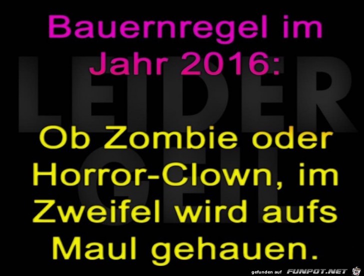 Bauernregel 2016 Bauernregel 2016