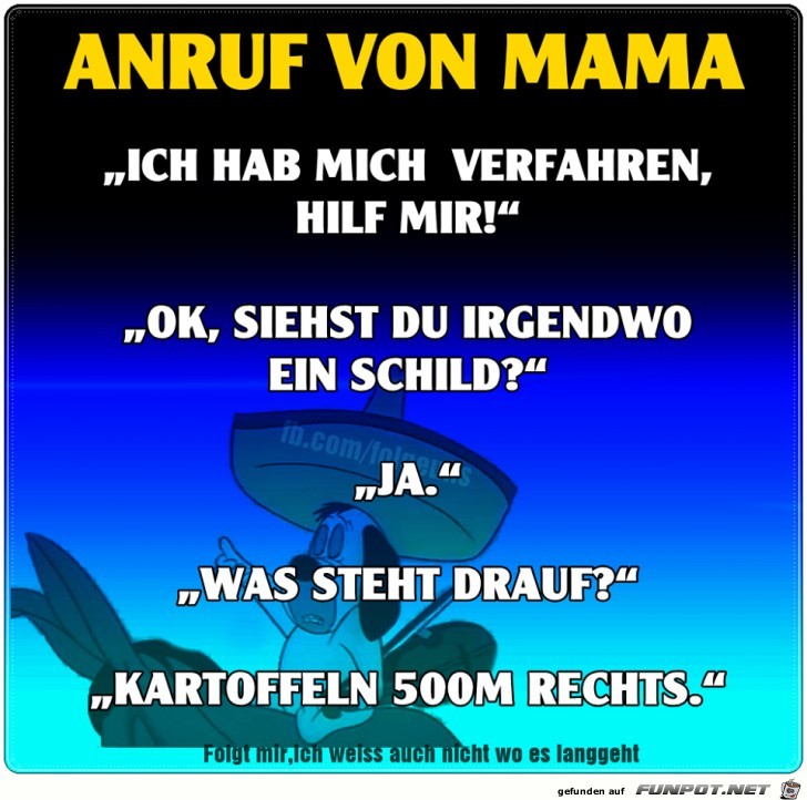 Anruf von Mama