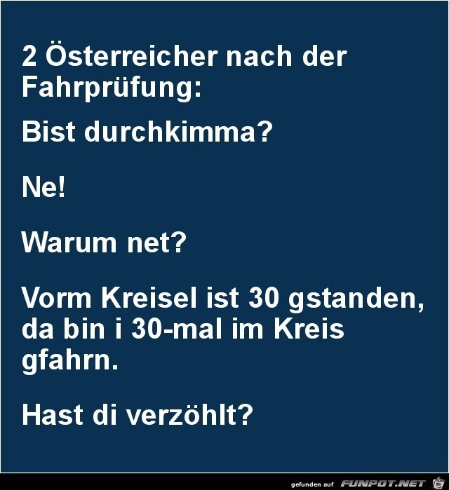 2 Österreicher nach der Fahrprüfung 2 Österreicher nach der Fahrprüfung