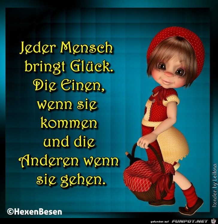 Jeder Mensch bringt Glück Jeder Mensch bringt Glück