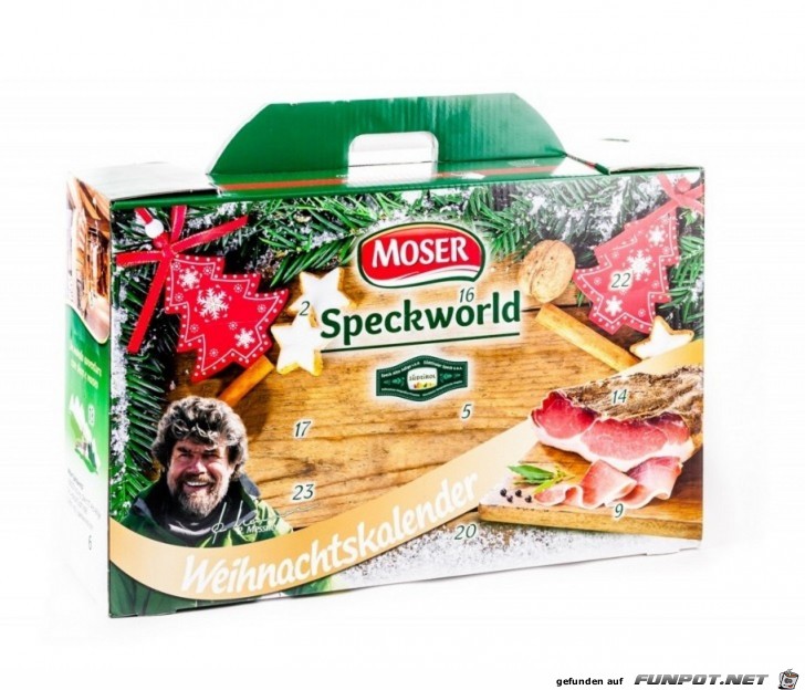 Adventskalender mit Speck