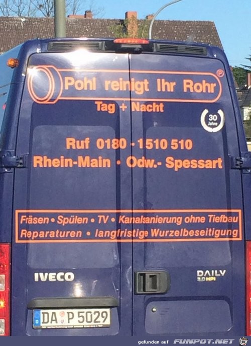 mein Rohr kannst du in Ruhe lassen mein Rohr kannst du in Ruhe lassen