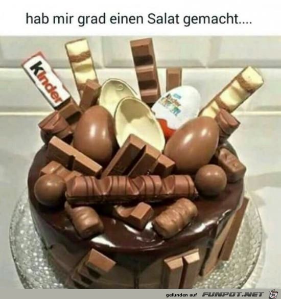 Hab mir gerade einen Salat gemacht