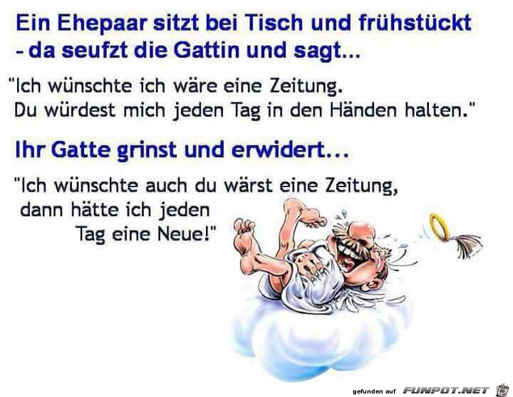 Ein Ehepaar sitzt am Tisch... Ein Ehepaar sitzt am Tisch...
