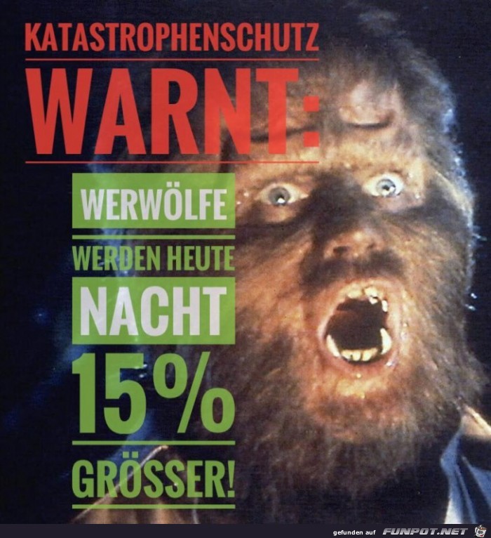 Katastropfenschutz warnt! Katastropfenschutz warnt!