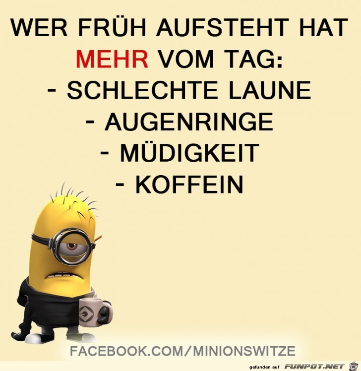 Wer frueh aufsteht