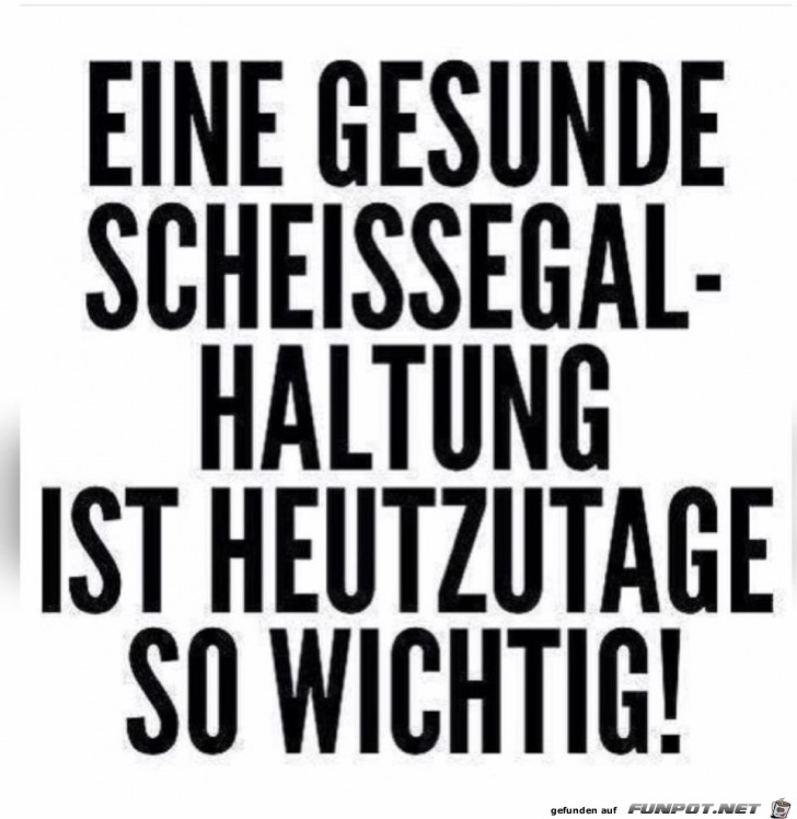 Scheissegal Haltung Scheissegal Haltung