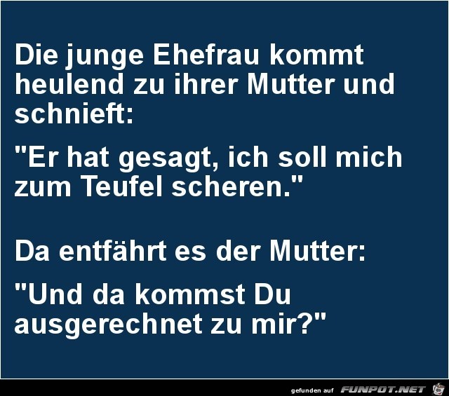 der erste Streit......