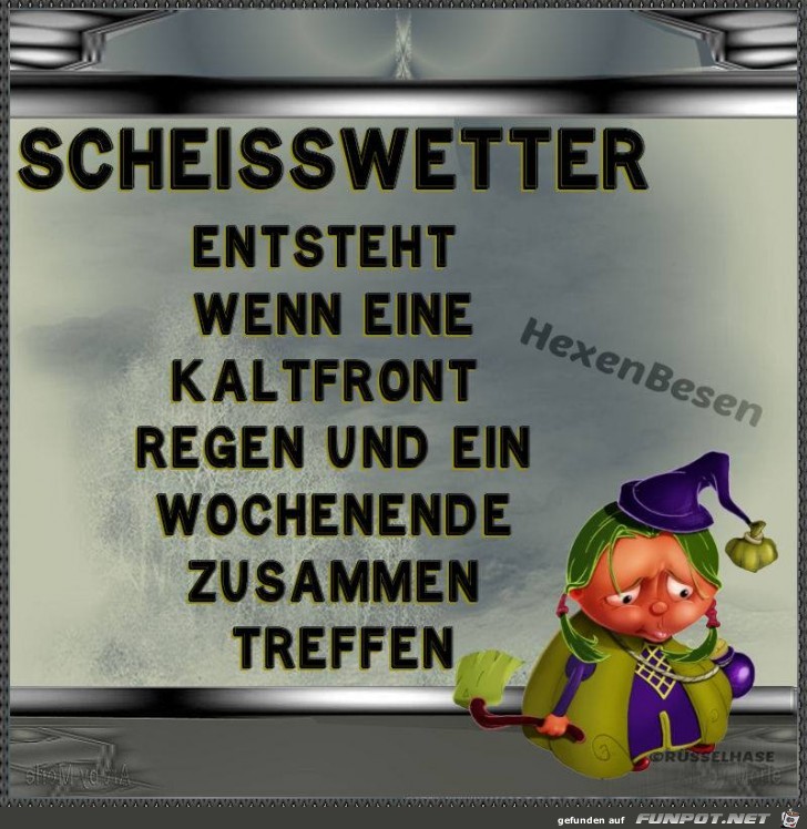 Scheisswetter Scheisswetter
