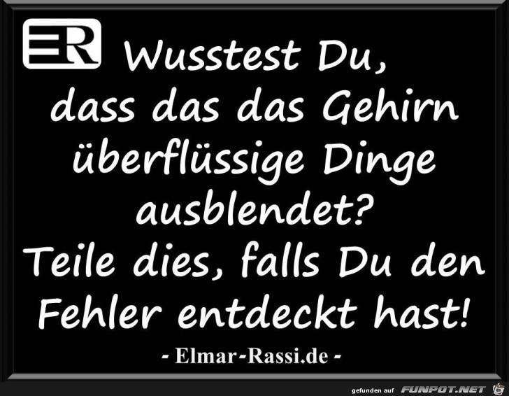 Wusstest Du Wusstest Du