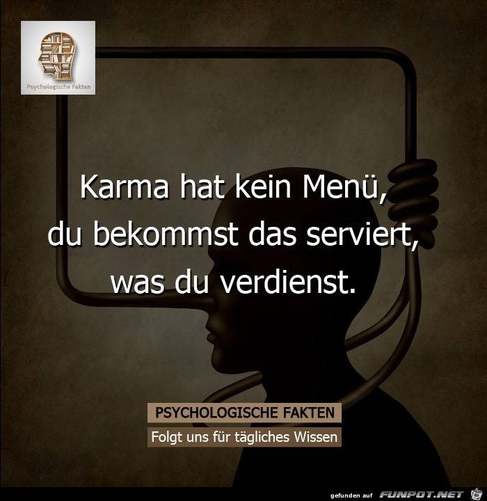 Karma hat kein Menue