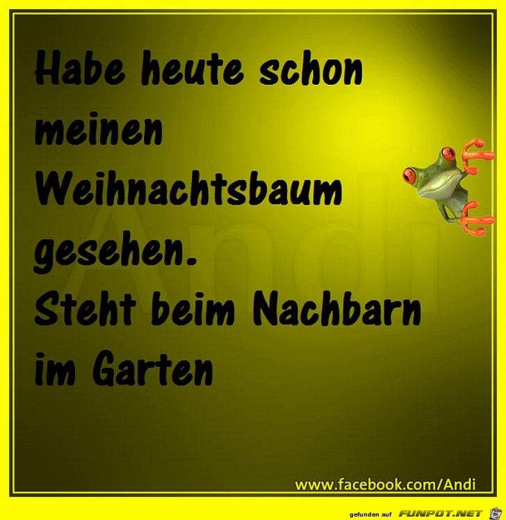 Habe heute schon meinen Weihnachtsbaum gesehen Habe heute schon meinen Weihnachtsbaum gesehen