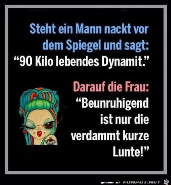 ein Mann vorm Spiegel......