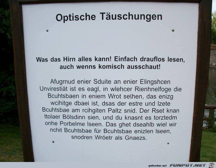 Optische Tuschung