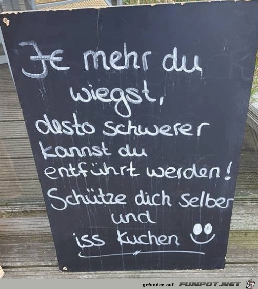 Je mehr du wiegst Je mehr du wiegst
