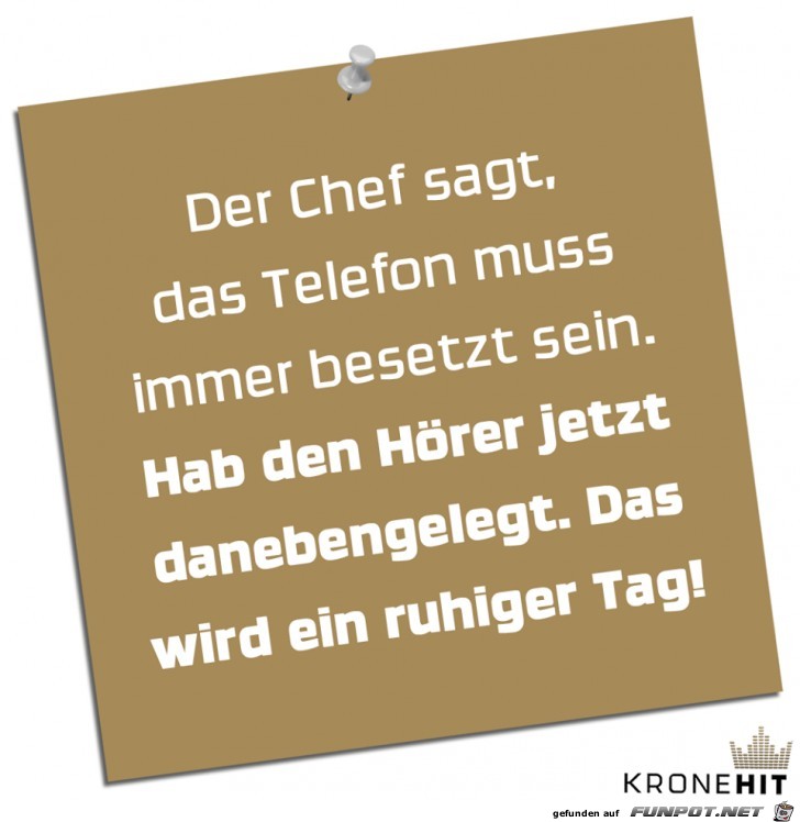 Der Chef sagt Der Chef sagt