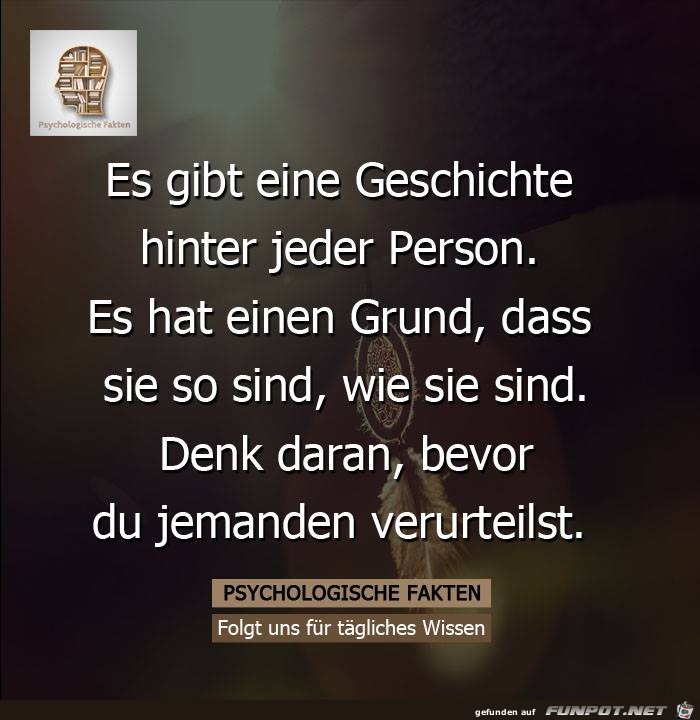 Hinter jeder Person