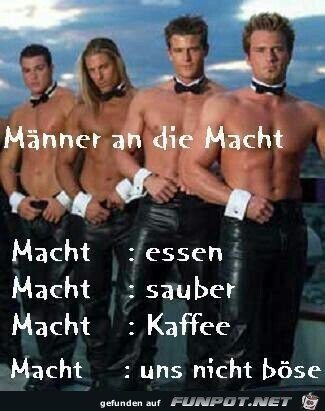 Männer an die Macht Männer an die Macht