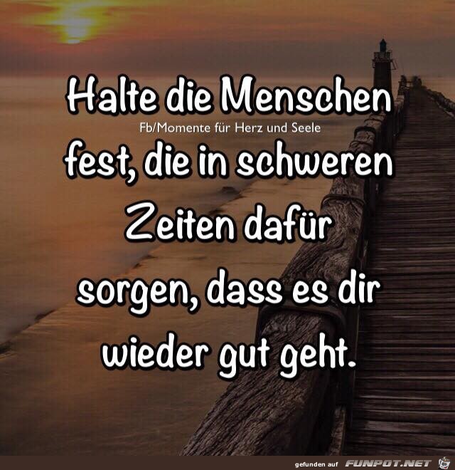 Halte die Menschen fest