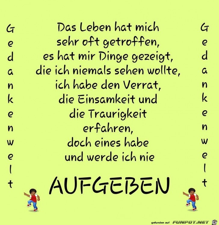 Aufgeben