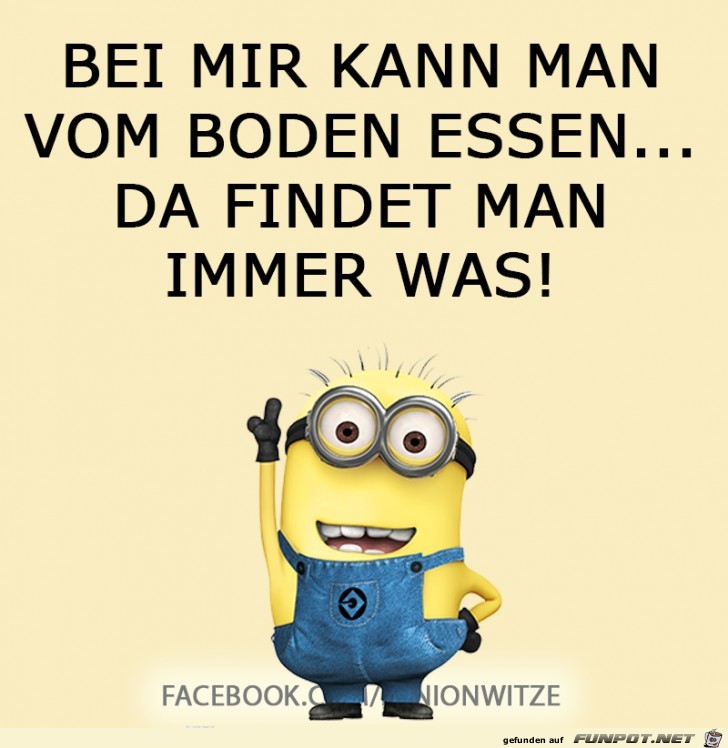 Bei mir kann man vom Boden essen Bei mir kann man vom Boden essen
