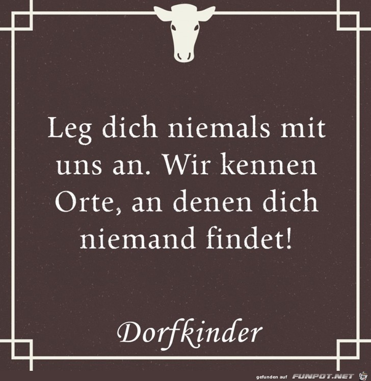 Leg dich niemals mit uns an Leg dich niemals mit uns an