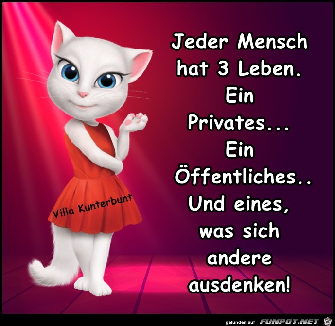 Jeder Mensch hat 3 Leben Jeder Mensch hat 3 Leben