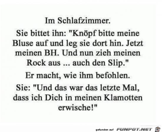 im Schlafzimmer..... im Schlafzimmer.....
