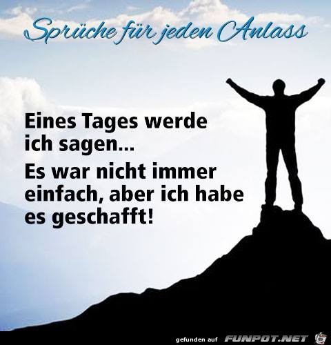 Eines Tages werde ich sagen Eines Tages werde ich sagen
